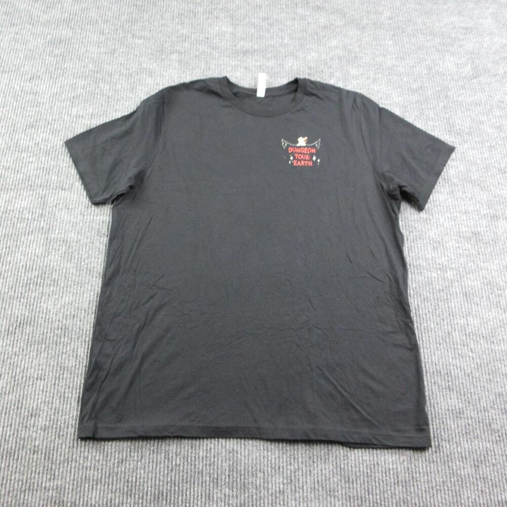 Mordecai Dungeon Tour Earth Shirt Mens 2XL Black Bella+Canvas Graphic Tee